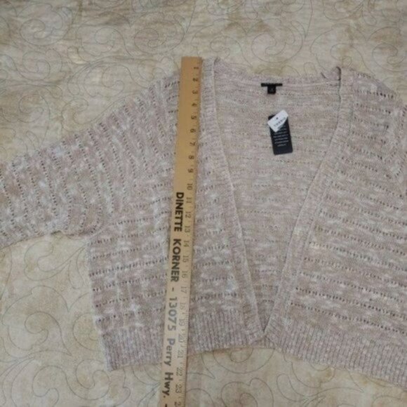 Torrid 4 Tan Lacey Pointelle Cotton Knit Shrug 4X - Picture 11 of 11